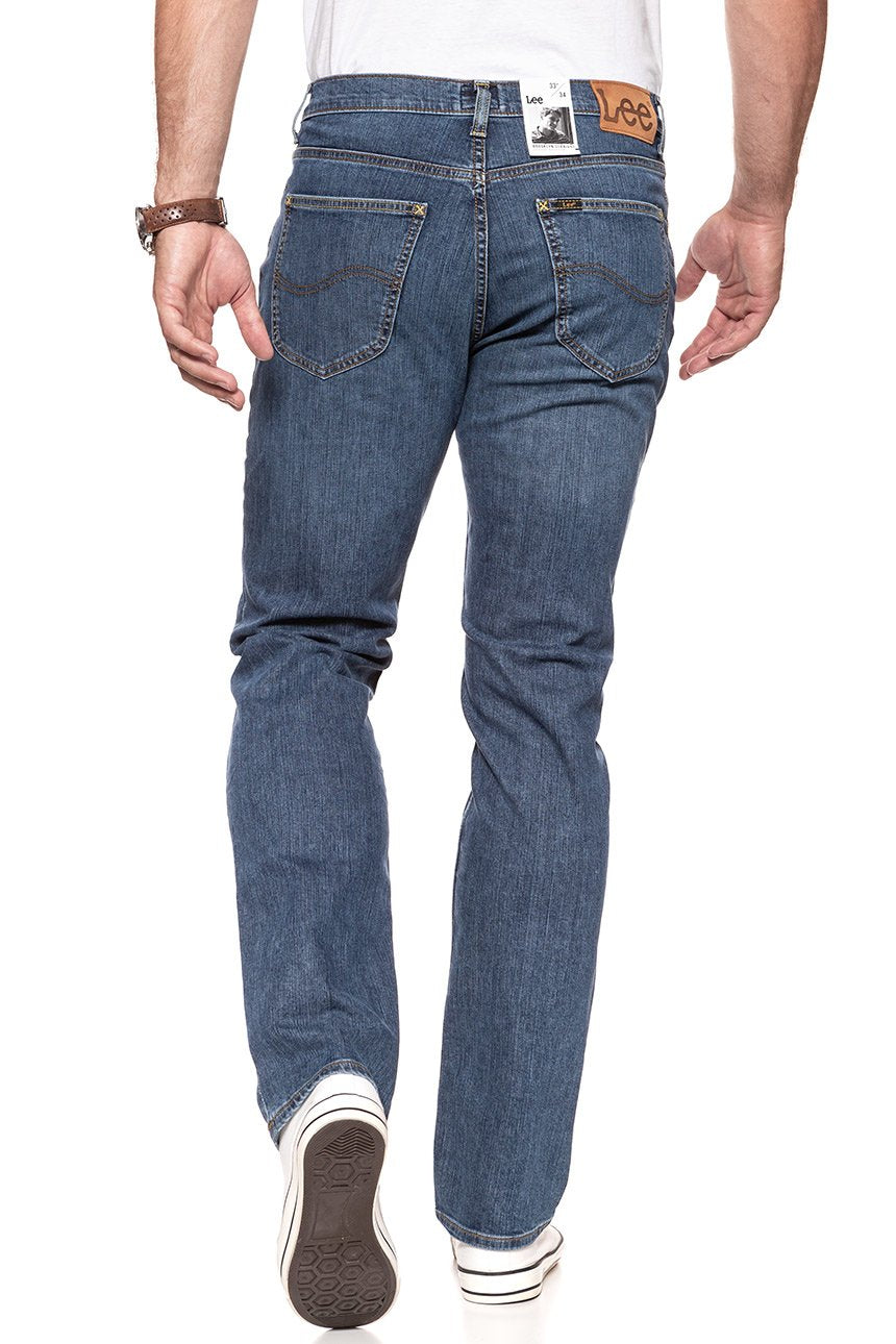 JEANSY MĘSKIE LEE BROOKLYN STRAIGHT MID WASHED L452JJSI