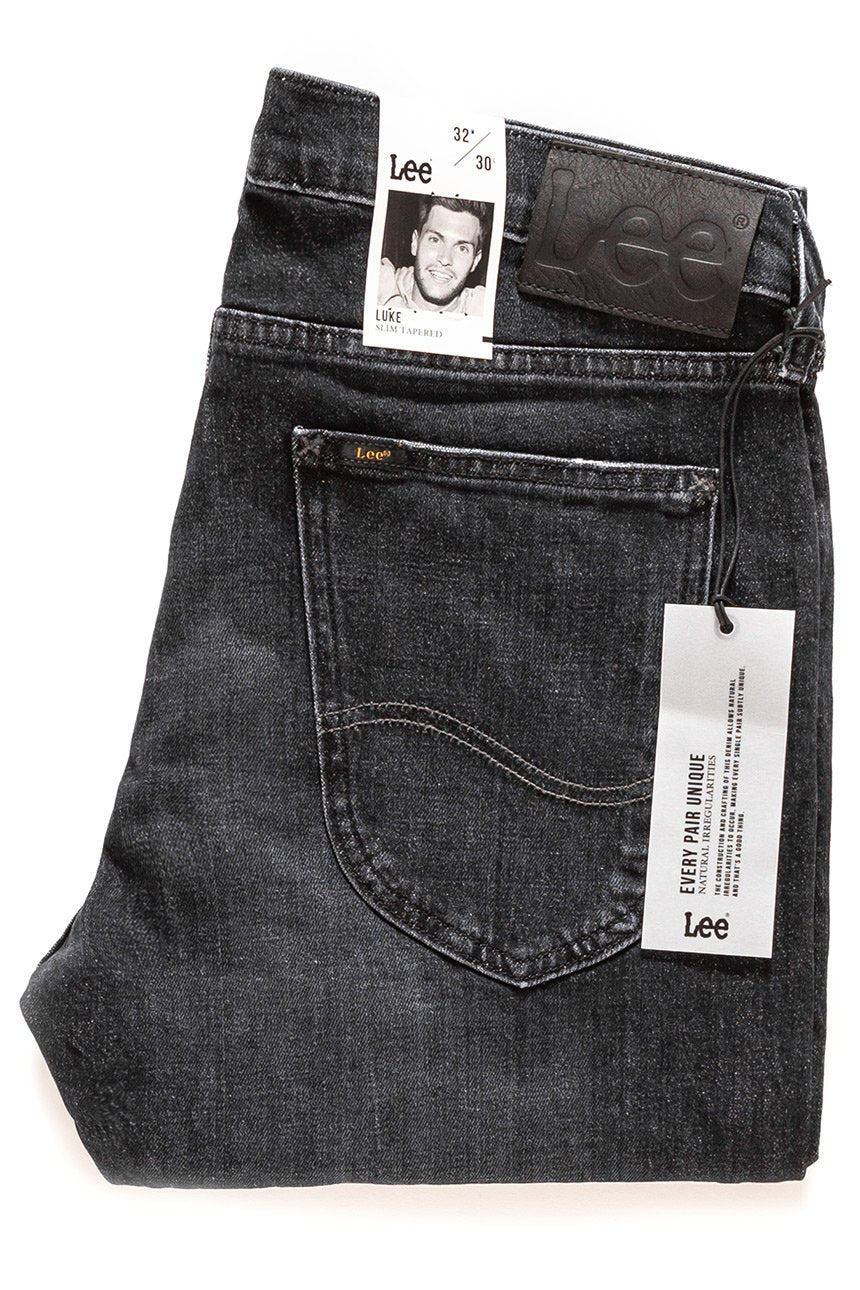 JEANSY MĘSKIE LEE LUKE BLACK WORN L719RGST