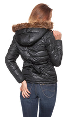 DAMSKA KURTKA ZIMOWA LEE PUFFER JACKET BLACK L56TWS01