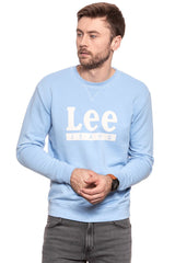 BLUZA MĘSKA LEE BASIC GRAPHIC CREW SKY BLUE L80TJBLM