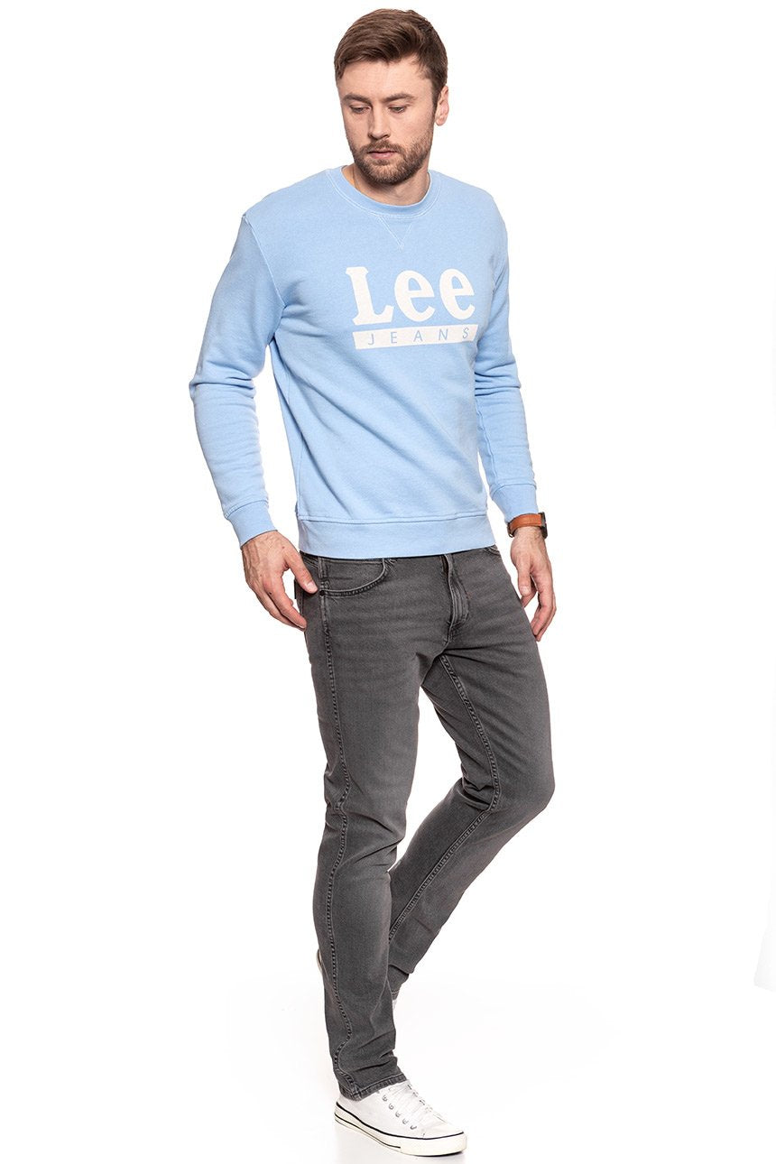 BLUZA MĘSKA LEE BASIC GRAPHIC CREW SKY BLUE L80TJBLM