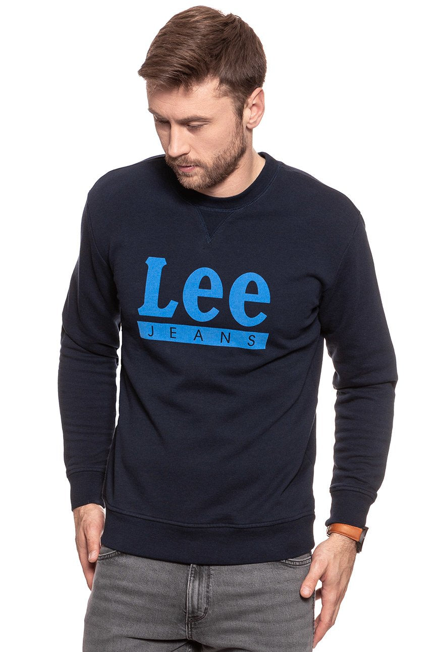 BLUZA MĘSKA LEE BASIC GRAPHIC CREW SKY CAPTAIN L80TJBHY