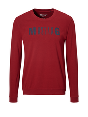 MUSTANG LOGO print Sweater BIKING RED 1004753 7145