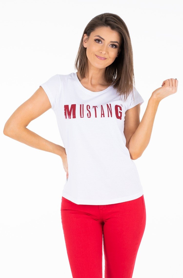 MUSTANG LOGO TEE GENERAL WHITE 1005455 2045