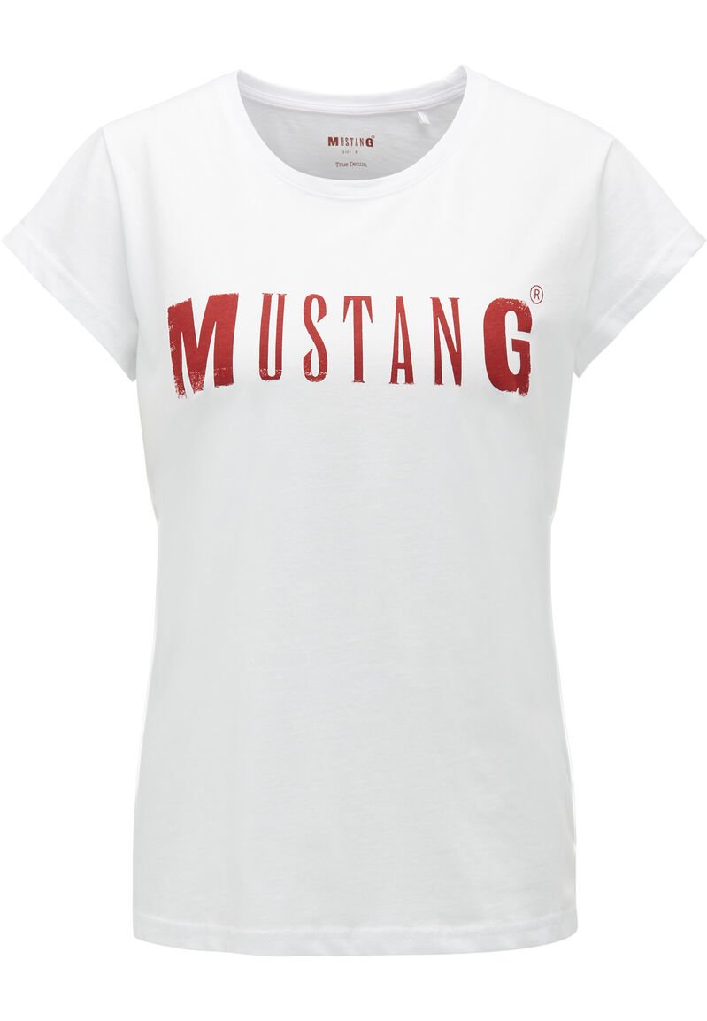 MUSTANG LOGO TEE GENERAL WHITE 1005455 2045