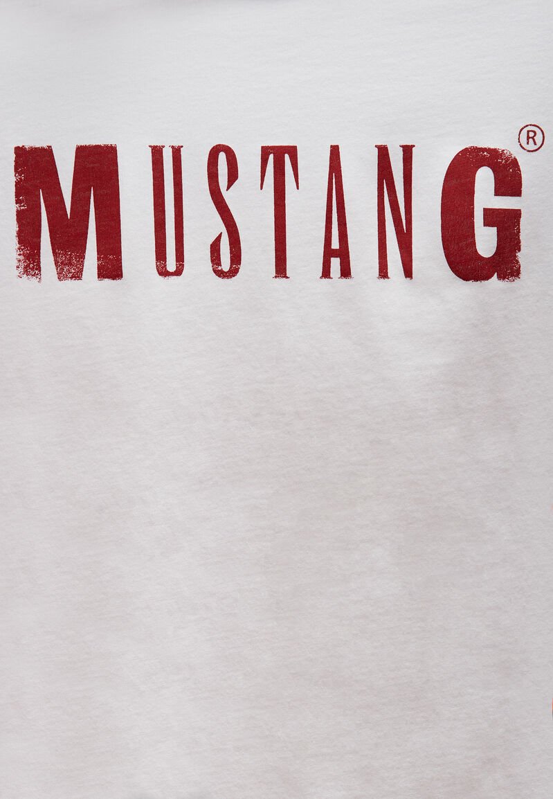 MUSTANG LOGO TEE GENERAL WHITE 1005455 2045