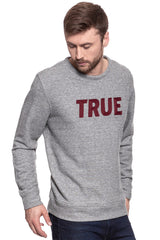 MUSTANG BLUZA TAPE SWEATSHIRT MID GREY MELANGE 1006024 4140