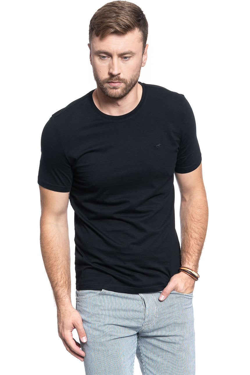 MUSTANG 2-Pack C-Neck MĘSKA KOSZULKA T-SHIRT DWUPAK Black 1006169 4142