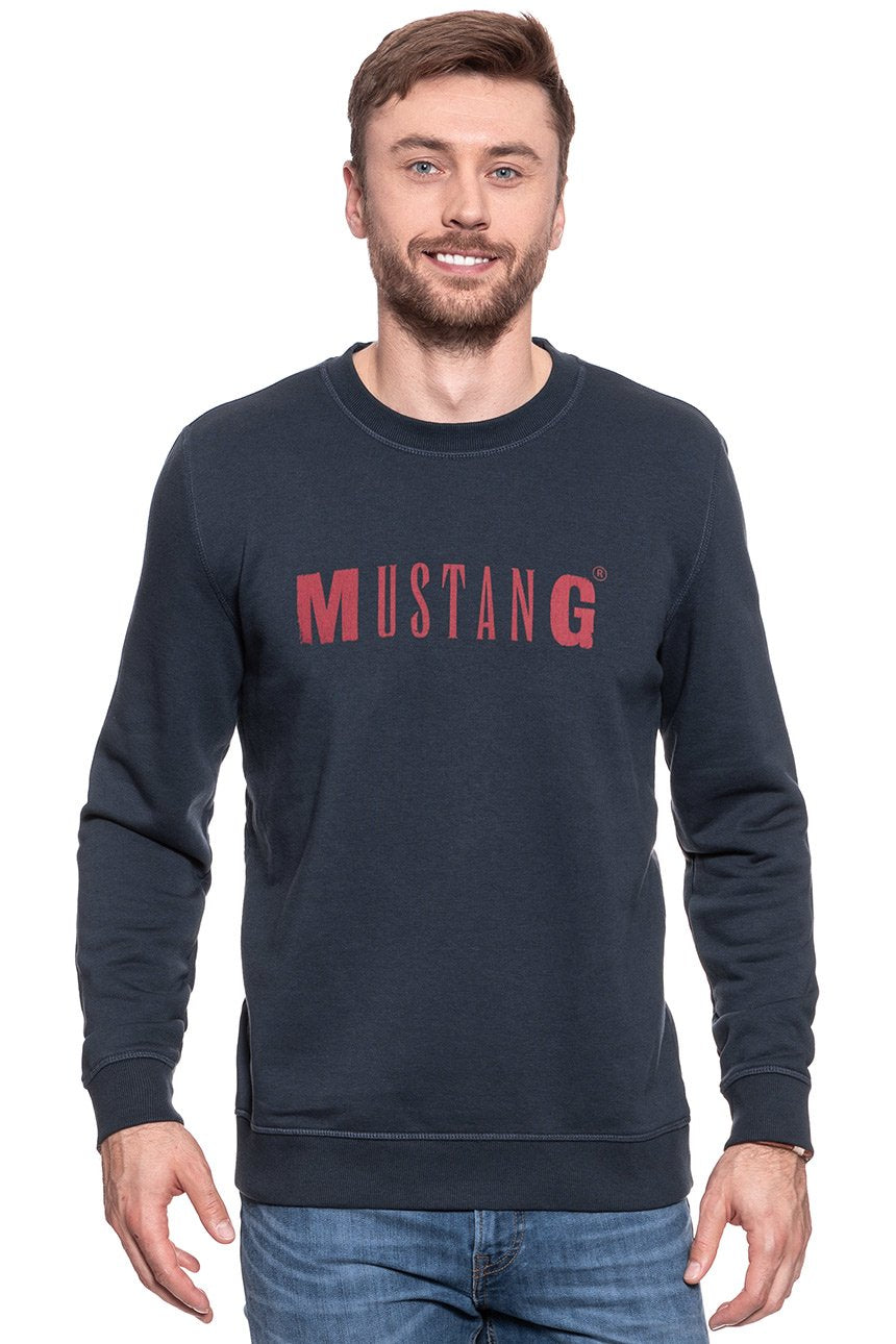 MUSTANG LOGO SWEATSHIRT BLUE NIGHTS 1006290 4085