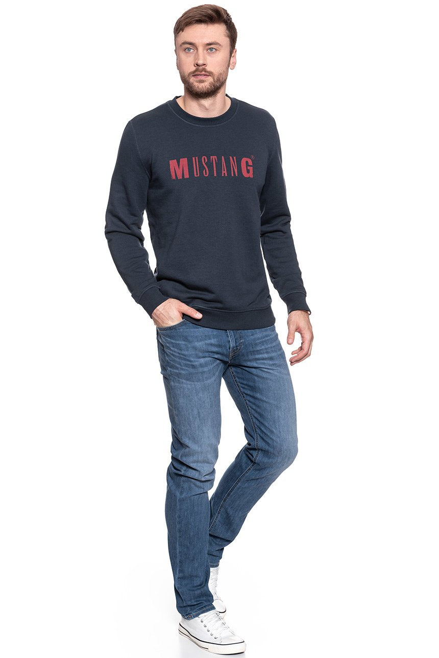 MUSTANG LOGO SWEATSHIRT BLUE NIGHTS 1006290 4085