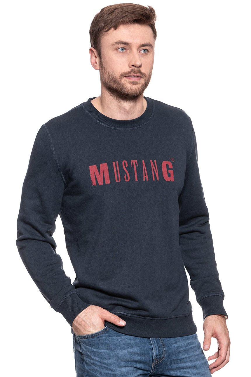 MUSTANG LOGO SWEATSHIRT BLUE NIGHTS 1006290 4085