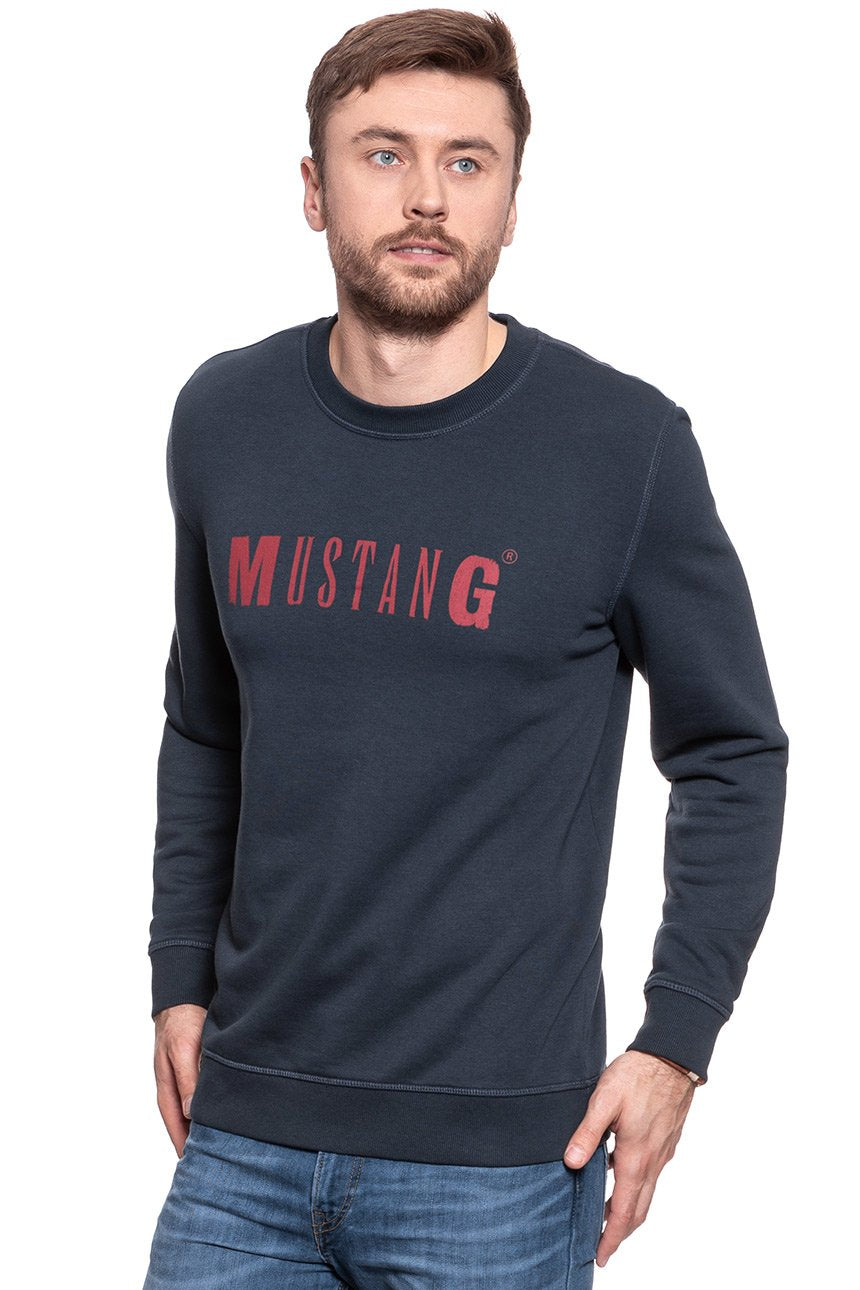 MUSTANG LOGO SWEATSHIRT BLUE NIGHTS 1006290 4085