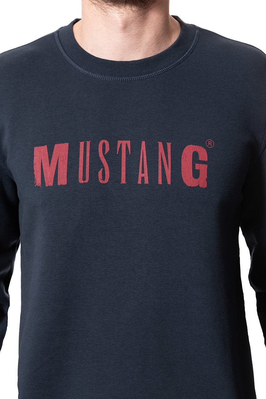 MUSTANG LOGO SWEATSHIRT BLUE NIGHTS 1006290 4085