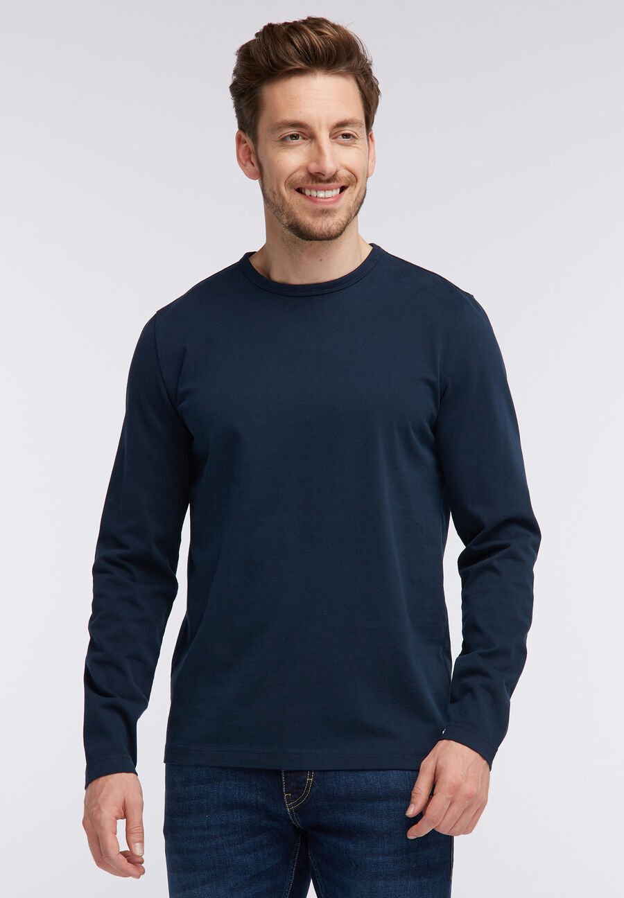 MUSTANG FANCY LONGSLEEVE DARK SAPPHIRE 1006423 4136