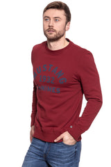 MUSTANG BLUZA Basic Crewneck RHUBARB 1007003 7194