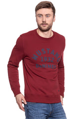 MUSTANG BLUZA Basic Crewneck RHUBARB 1007003 7194