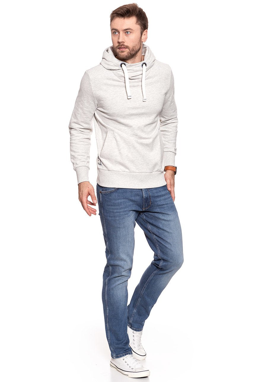 MUSTANG COSY HOODIE LIGHT GREY MEL 1007006 4163