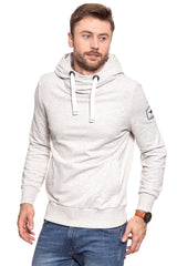 MUSTANG COSY HOODIE LIGHT GREY MEL 1007006 4163