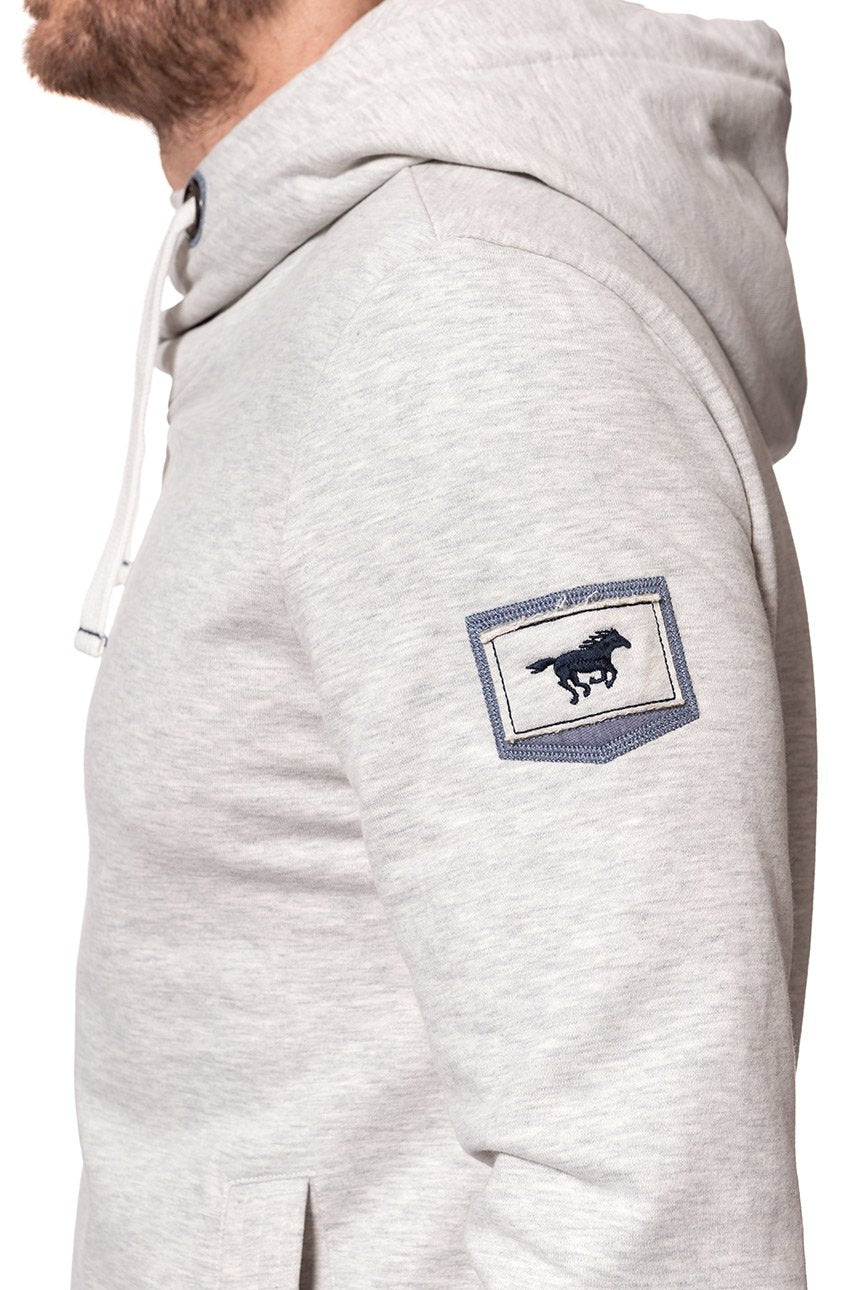 MUSTANG COSY HOODIE LIGHT GREY MEL 1007006 4163