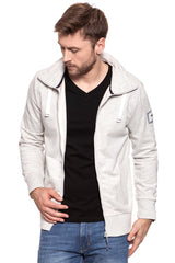 MUSTANG BLUZA Cosy Sweatjacket LIGHT GREY MEL. 1007007 4163