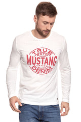 LONGSLEEVE MUSTANG Printed Longsleeve CLOUD DANCER 1007065 2020