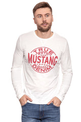 LONGSLEEVE MUSTANG Printed Longsleeve CLOUD DANCER 1007065 2020