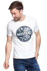 MUSTANG T SHIRT Printed Tee CLOUD DANCER 1007070 2020