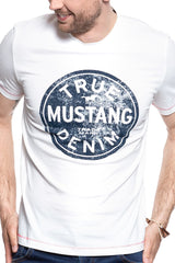 MUSTANG T SHIRT Printed Tee CLOUD DANCER 1007070 2020