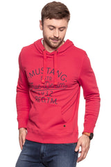 MUSTANG BLUZA Logo Hoodie TOMATO PUREE 1007261 7129