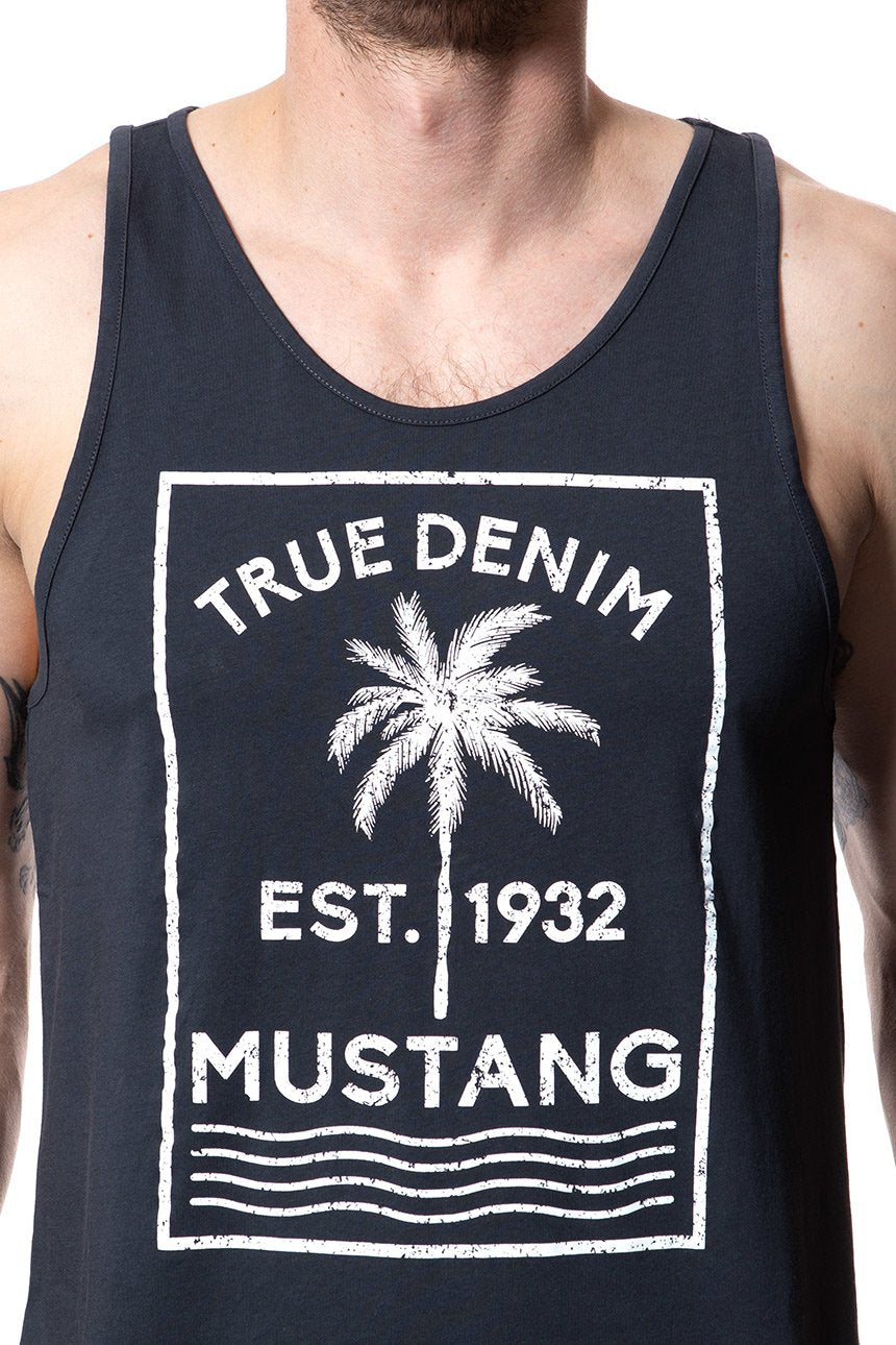 MUSTANG  Printed Tanktop MĘSKI BEZRĘKAWNIK PHANTOM 1007633 4087