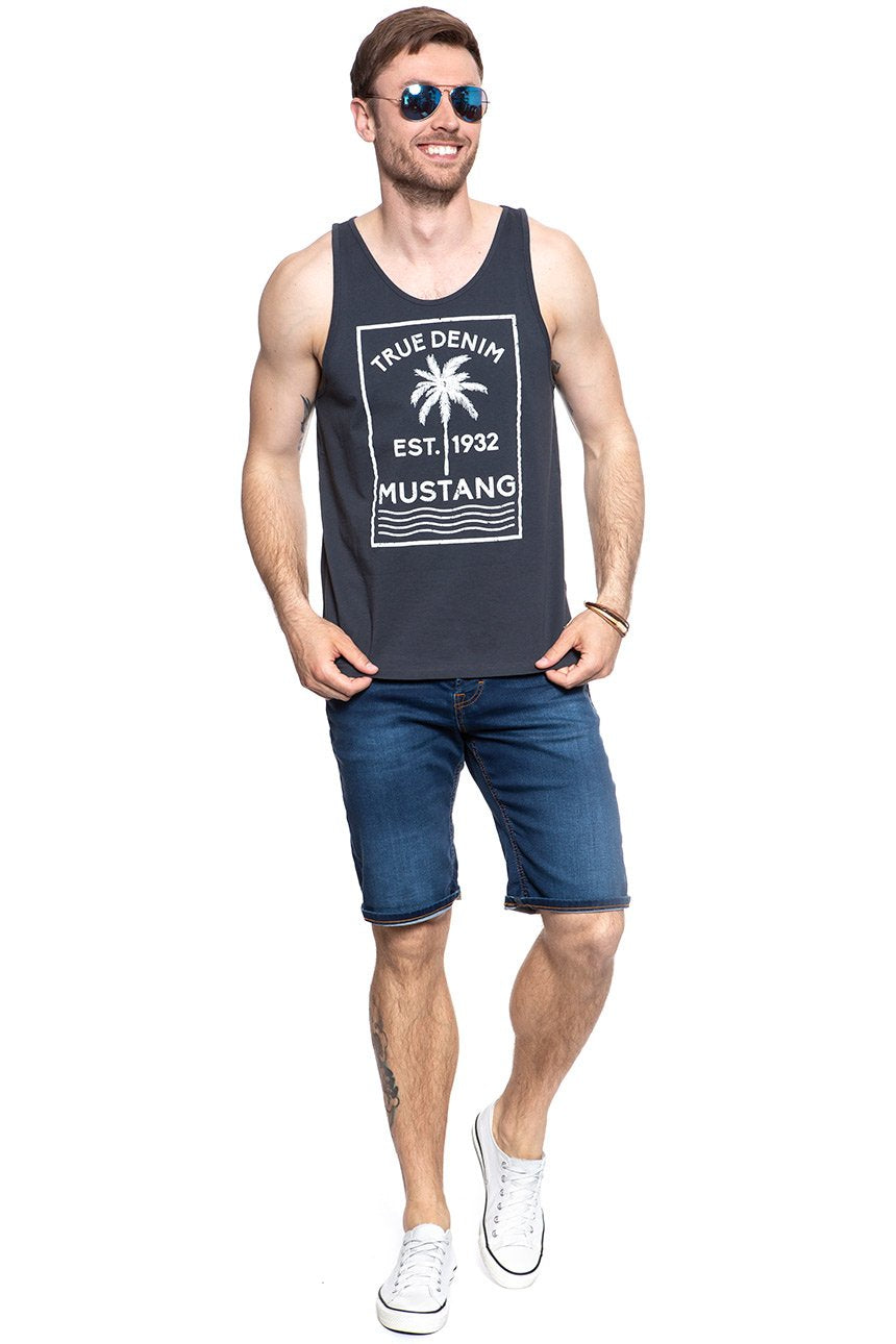 MUSTANG  Printed Tanktop MĘSKI BEZRĘKAWNIK PHANTOM 1007633 4087