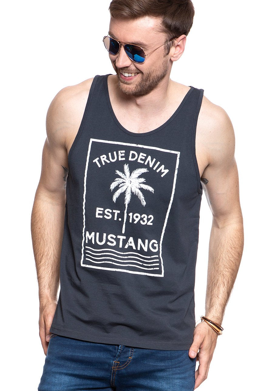 MUSTANG  Printed Tanktop MĘSKI BEZRĘKAWNIK PHANTOM 1007633 4087