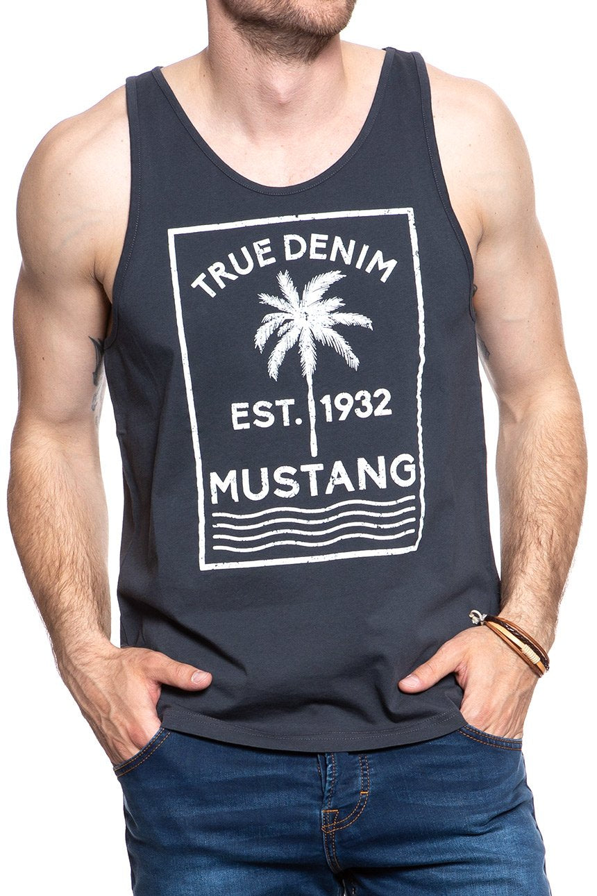 MUSTANG  Printed Tanktop MĘSKI BEZRĘKAWNIK PHANTOM 1007633 4087