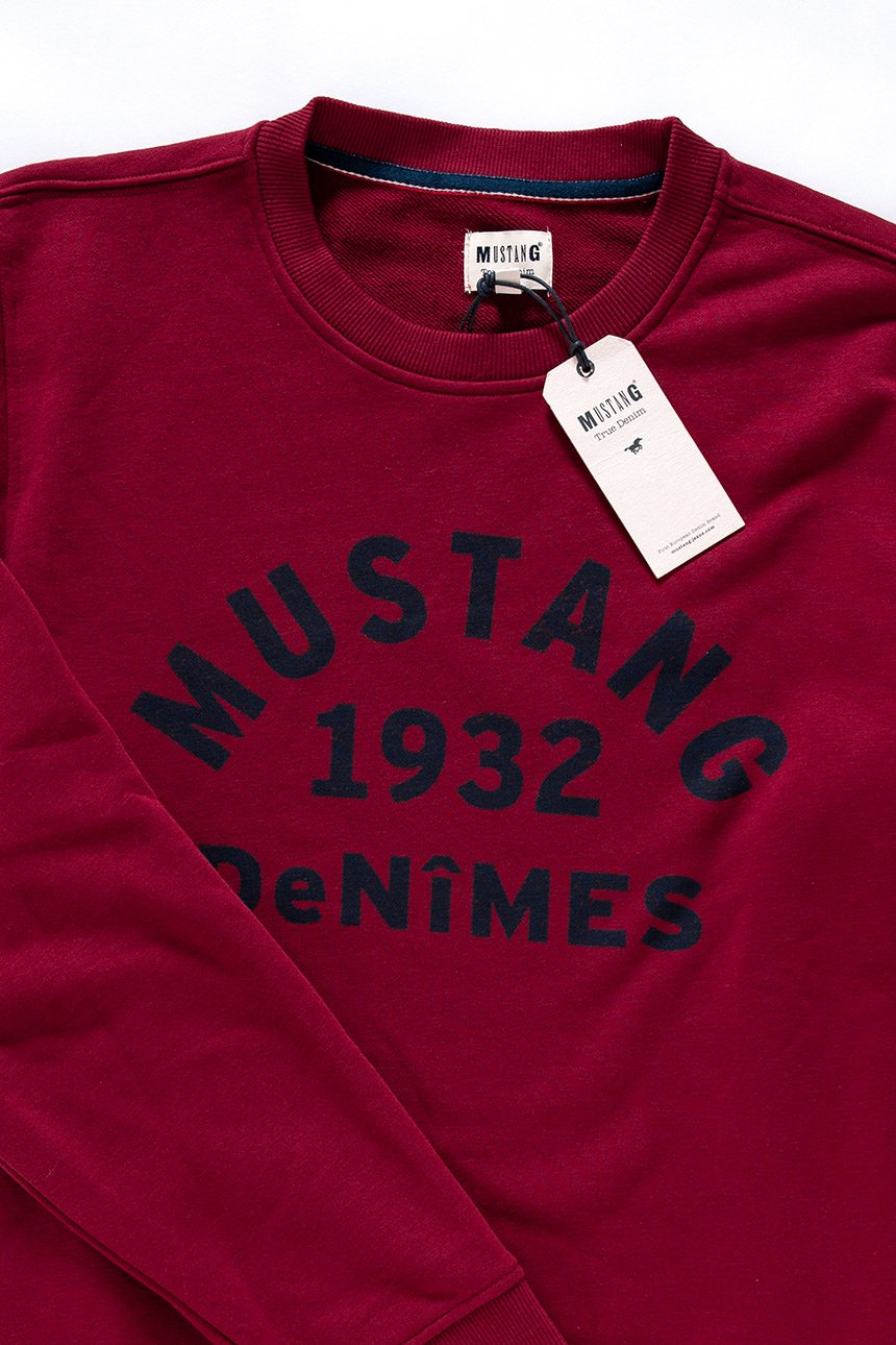 MUSTANG Basic Crewneck RHUBARB 1007743 7194