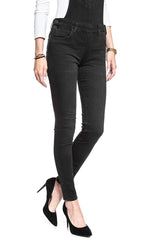 DAMSKIE OGRODNICZKI LEE SKINNY BIB CHARCOAL BLACK L39ELCLP