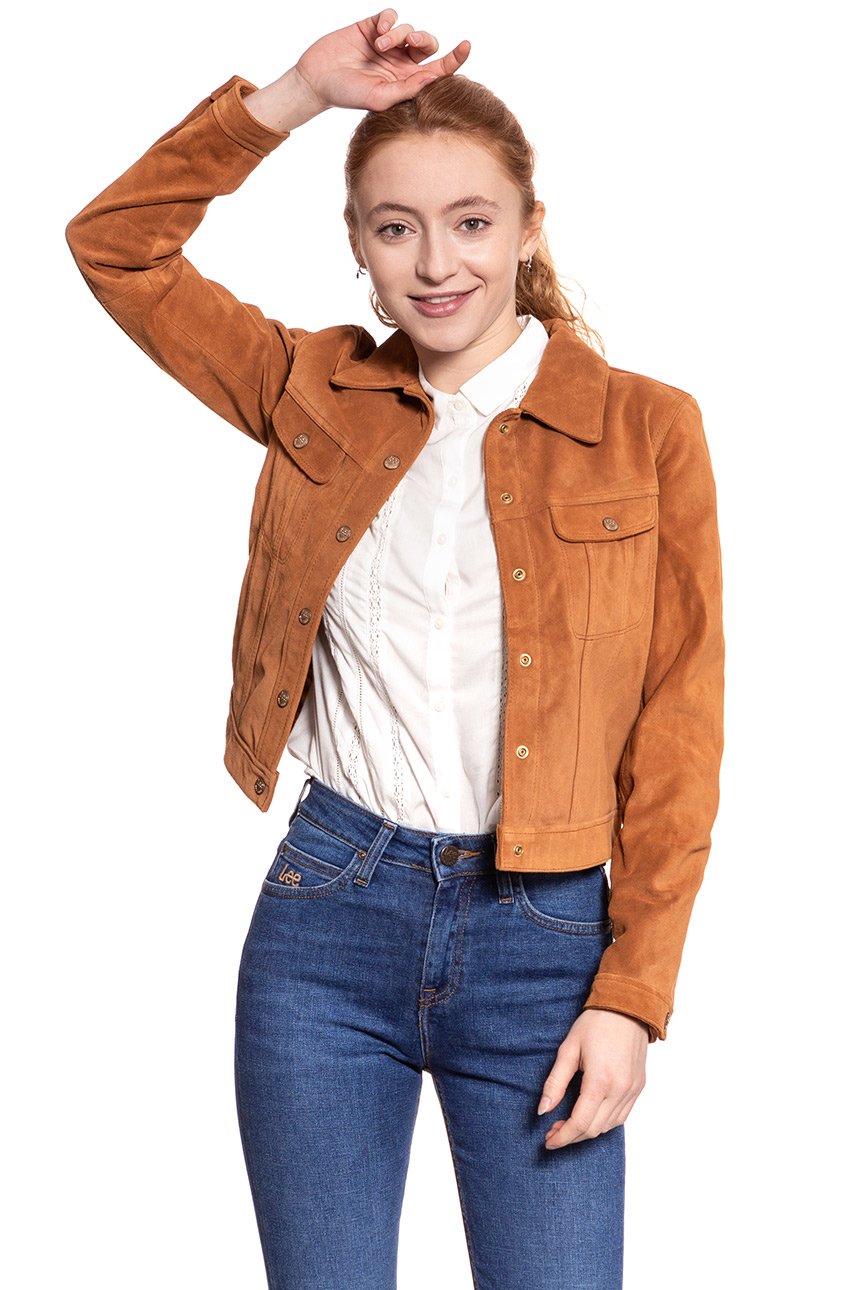 DAMSKA KURTKA SKÓRZANE LEE SUEDE JACKET AUTUMN GLAZE L58XYLTE