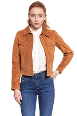 DAMSKA KURTKA SKÓRZANE LEE SUEDE JACKET AUTUMN GLAZE L58XYLTE