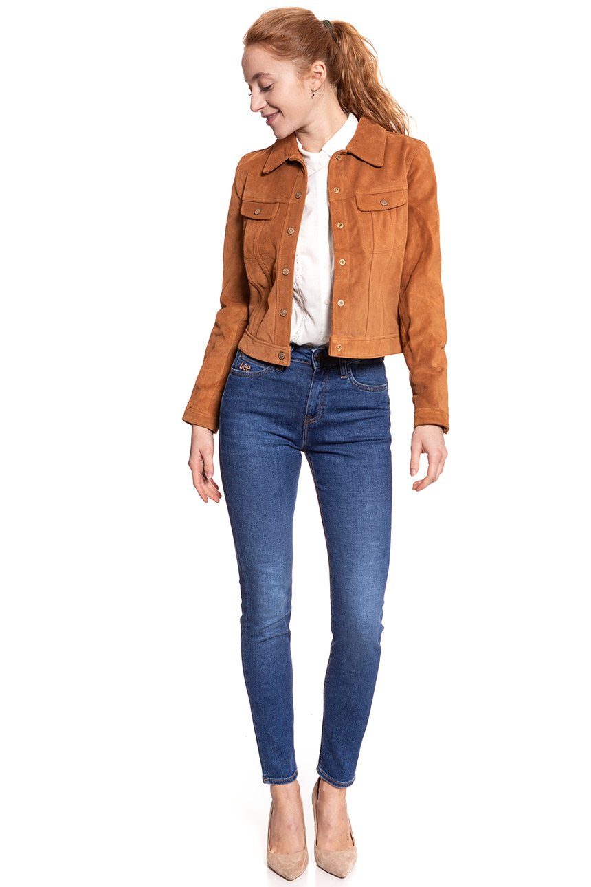 DAMSKA KURTKA SKÓRZANE LEE SUEDE JACKET AUTUMN GLAZE L58XYLTE