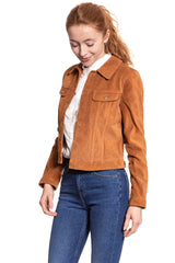 DAMSKA KURTKA SKÓRZANE LEE SUEDE JACKET AUTUMN GLAZE L58XYLTE