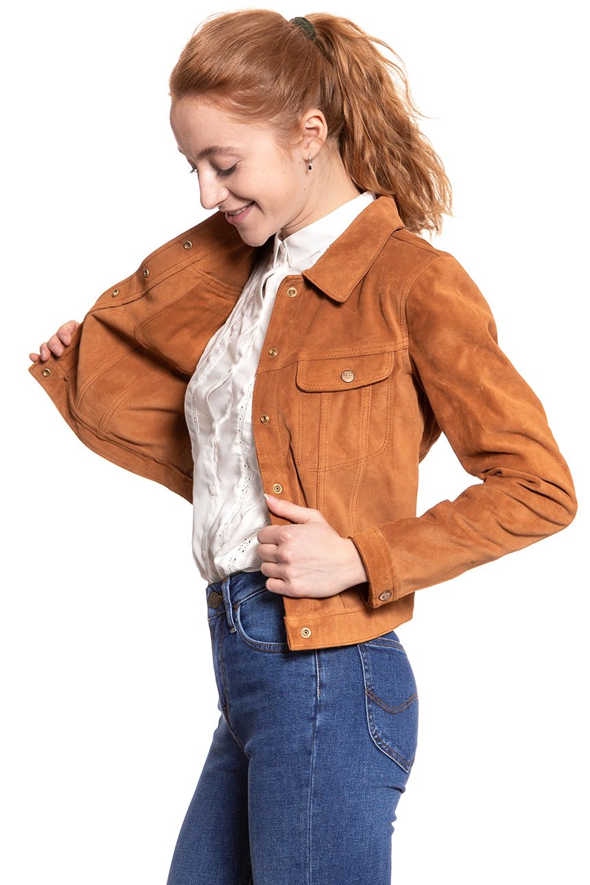 DAMSKA KURTKA SKÓRZANE LEE SUEDE JACKET AUTUMN GLAZE L58XYLTE