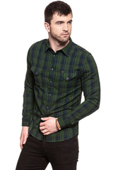 LEE WESTERN SHIRT FOREST GREEN L644CUDF