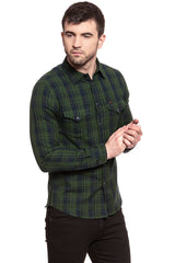 LEE WESTERN SHIRT FOREST GREEN L644CUDF