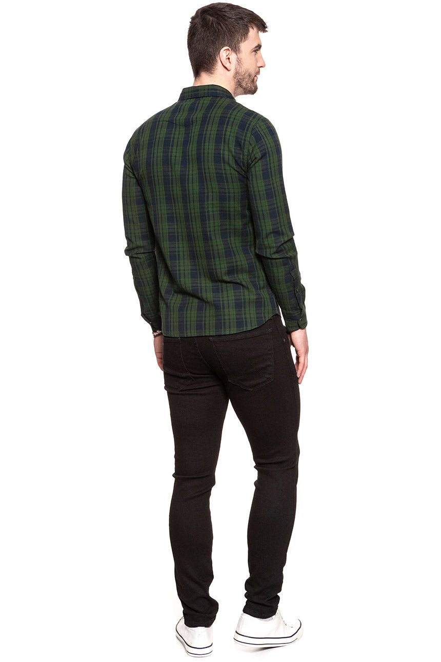 LEE WESTERN SHIRT FOREST GREEN L644CUDF