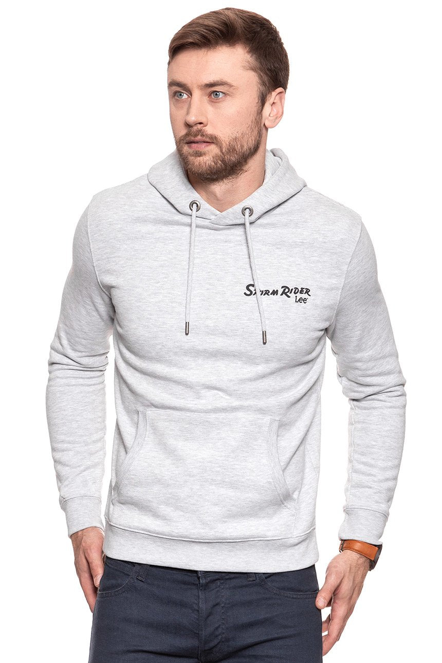 BLUZA MĘSKA LEE STORM RIDER HOODY SHARP GREY MELE L81FUB03