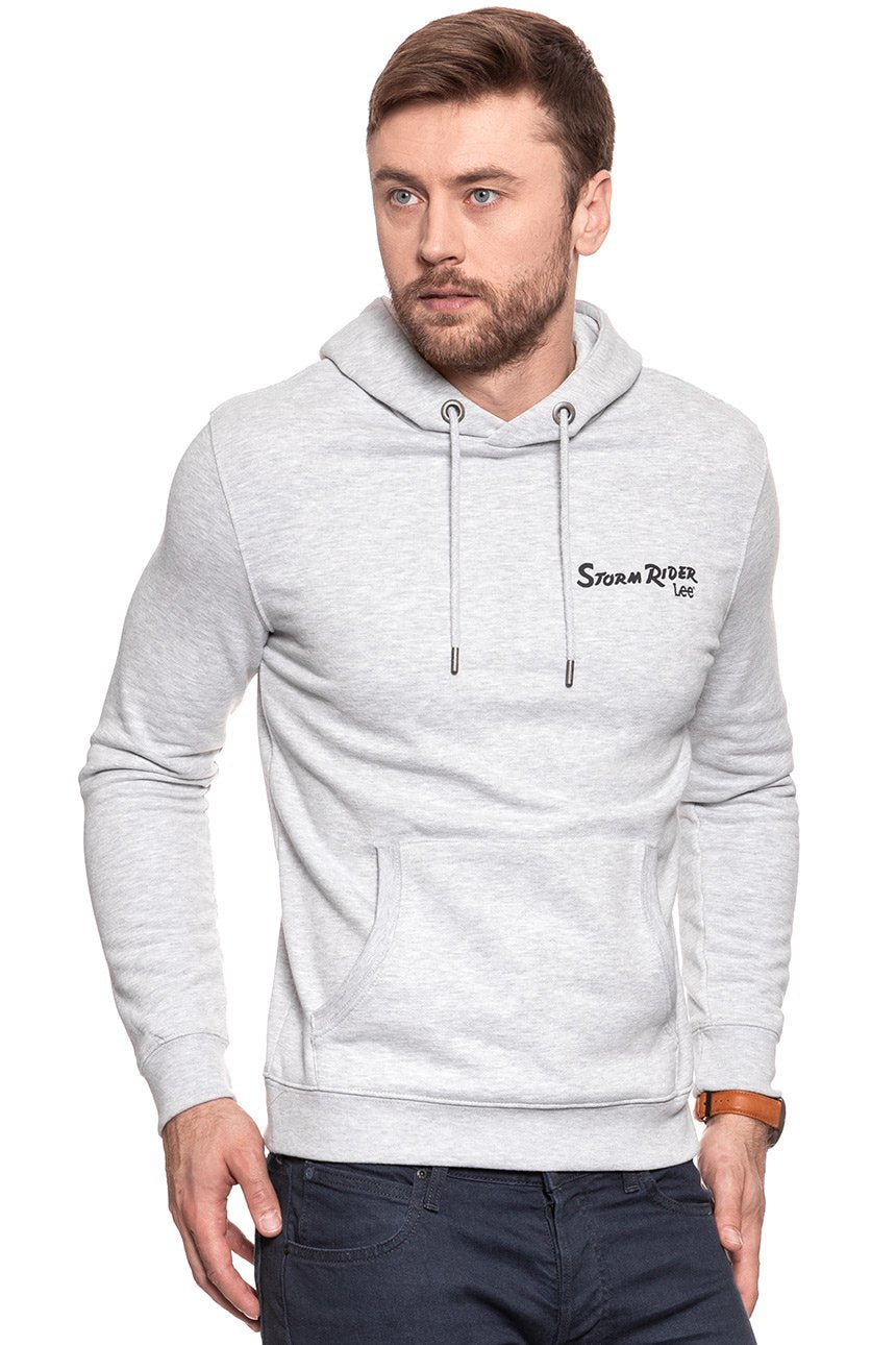 BLUZA MĘSKA LEE STORM RIDER HOODY SHARP GREY MELE L81FUB03