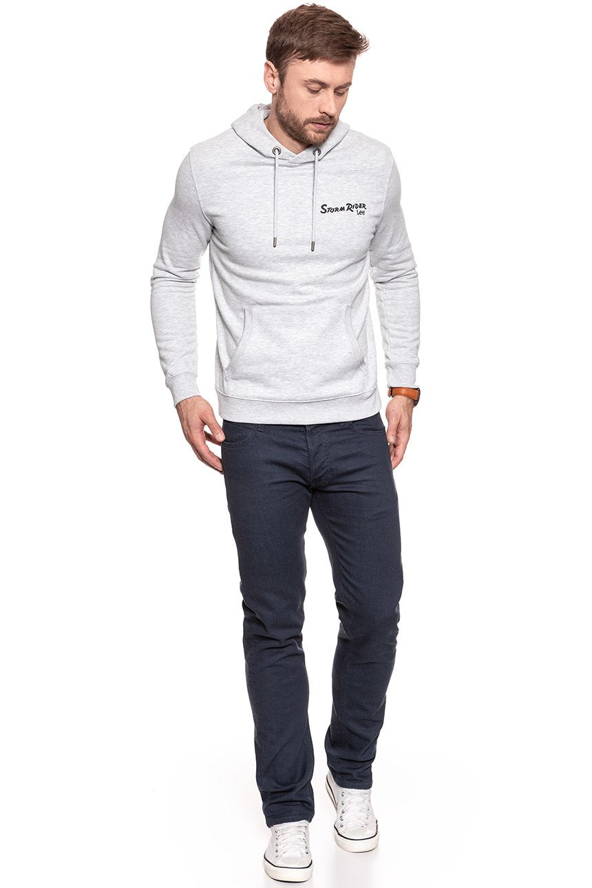 BLUZA MĘSKA LEE STORM RIDER HOODY SHARP GREY MELE L81FUB03