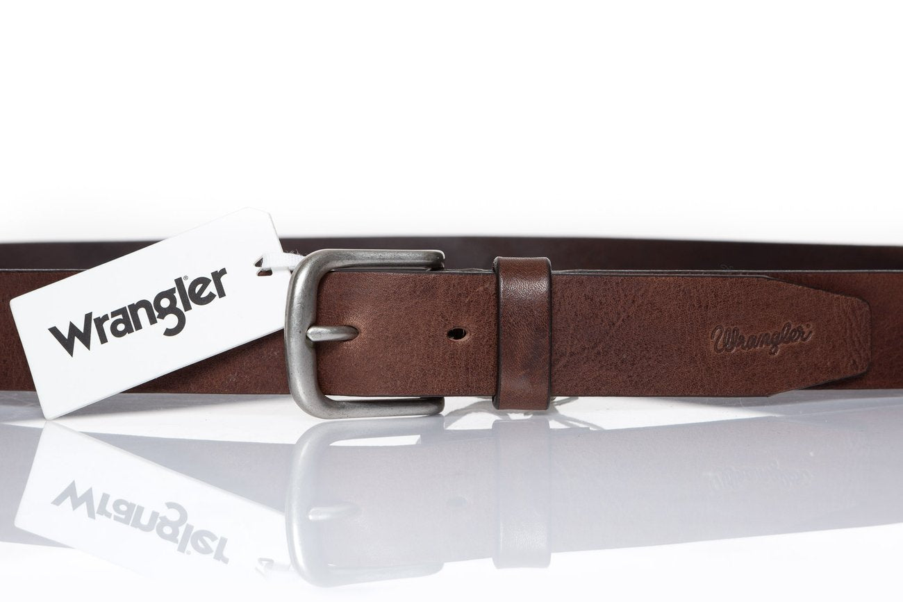 PASEK WRANGLER AUTHENTIC BELT BROWN W0B62U185