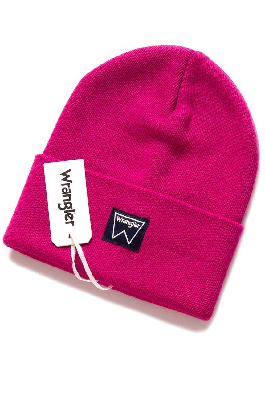 MĘSKA CZAPKA ZIMOWA WRANGLER BASIC BEANIE BRIGHT ROSE W0M03UHVC