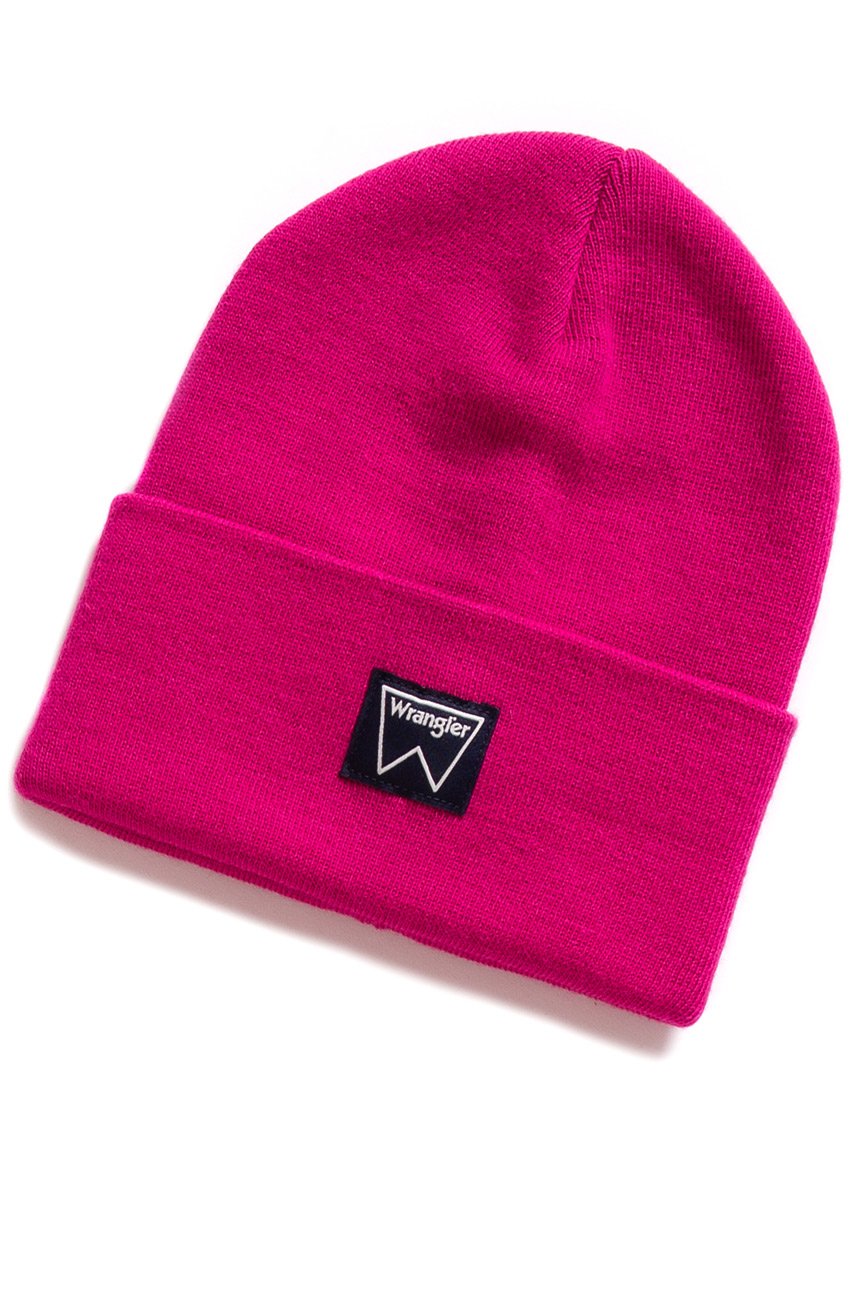 MĘSKA CZAPKA ZIMOWA WRANGLER BASIC BEANIE BRIGHT ROSE W0M03UHVC