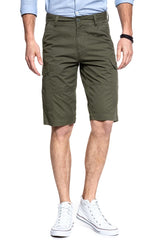 SPODENKI MĘSKIE WRANGLER BASIC CARGO SHORT ARMY GREEN W13QH830K